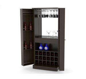 Bar 2 puertas Malbec 175x75x42.5 cm