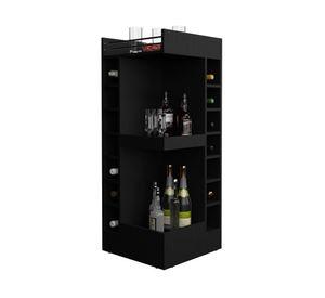 Bar bajo esquinero Lyman wengué 116.6x46.6x46.6 cm