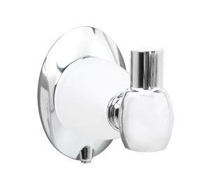 Percha simple Viena blanco/cromo