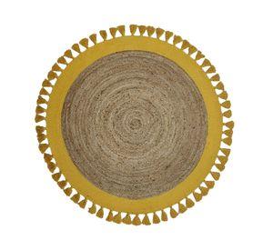 Alfombra redonda 150 cm Malibu amarillo
