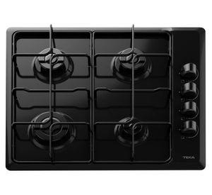 Encimera gas HLX 640 BLACK negro 4 quemadores
