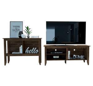 Rack TV 65'' + arrimo Essential coñac 2 TuHome