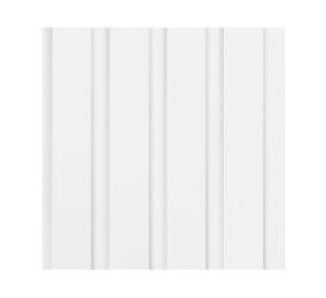 MDF revestimiento ripado pintado 15 mm blanco
