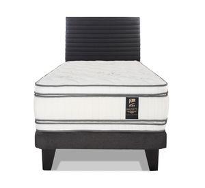 Cama europea Majesty 1.5 plazas + respaldo Modern grafito