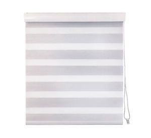Cortina roller zebra 100x250 cm gris claro
