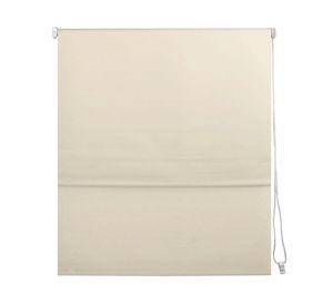 Cortina roller doble blackout 160x165 cm liso beige Cotidiana