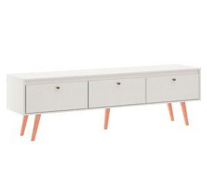 Rack TV 70" Menphis blanco