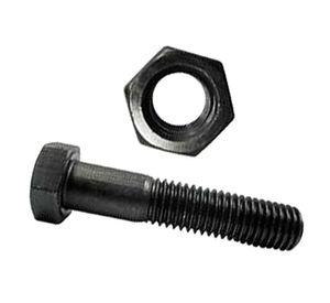 Perno hexagonal con tuerca 5/16x3'' pavonado 20 unidades Mamut