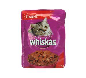 Alimento húmedo gato 86 gr carne Whiskas