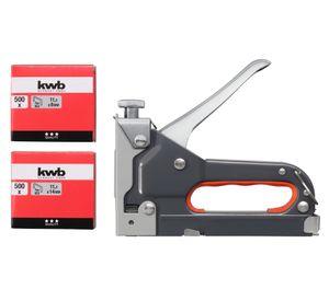 Engrapadora 4-14 mm Tack 140 + grapas 1000 piezas KWB