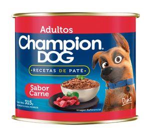 Alimento húmedo perro 315 gr carne Champion Dog