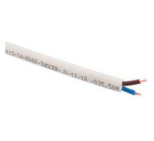 Rollo cordón  H05 vv-f 2 x 0,75 blanco 25 mts Electromex