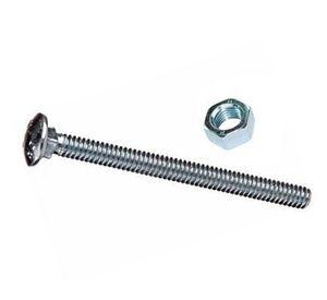 Perno coche 1/4'' x 3 1/2'' zincado con tuerca blister 4 unidades Imporper