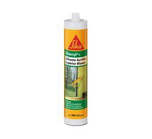 Sellador acrílico 300 ml Sikacryl blanco Sika
