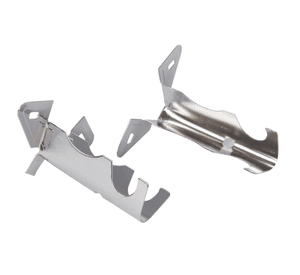 Soporte 16 mm simple cromado 2 unidades metalhsa