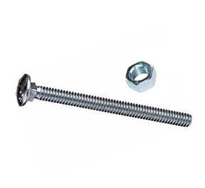 Perno coche 5/16'' x 2 1/2'' zincado con tuerca blister 4 unidades Imporper