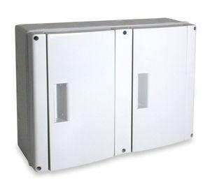 Tablero modulares plástico 24 modulos sobreponer tapa blanca Saime