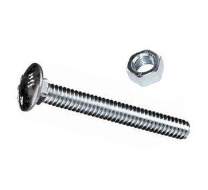 Perno coche 5/16'' x 2'' zincado con tuerca blister 4 unidades Imporper