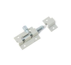 Picaporte 40 mm aluminio gris Idaf