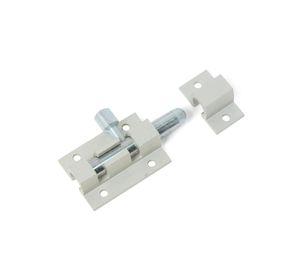 Picaporte 40 mm aluminio gris Idaf