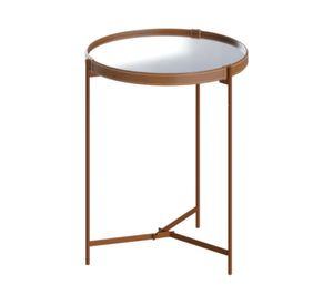 Mesa lateral Aqua Cooper café 70.5x57x57 cm