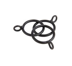 Argollas cortina fierro 1'' 12un negro