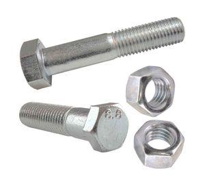 Perno hexagonal 8.8 métrico con tuerca M8-1.25x50 mm ZBR 2 unidades