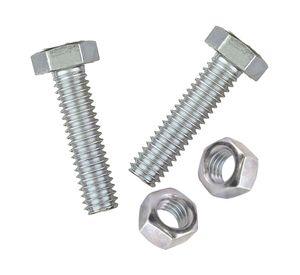 Perno hexagonal 8.8 métrico con tuerca M6-1.0x20 mm ZBR 2 unidades