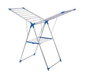 Tendedero plegable 14 m aluminio blanco