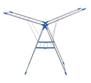 Tendedero plegable 14 m aluminio blanco