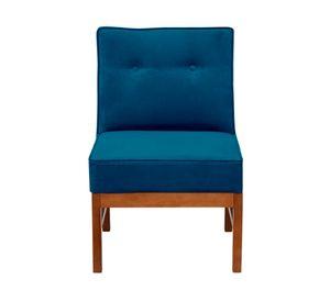 Sitial velvet 1 cuerpo Colonia azul