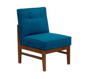 Sitial velvet 1 cuerpo Colonia azul