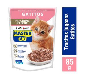 Alimento húmedo gato cachorro 85 gr carne y leche