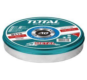 Set discos de corte 115x1,2x22,2 mm 10 unidades Total