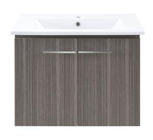 Mueble vanitorio 100 cm 2 puertas Ebba café Duschy..