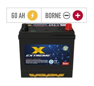 Batería 60AH 500CCA Derecho MF55D23L Extreme.