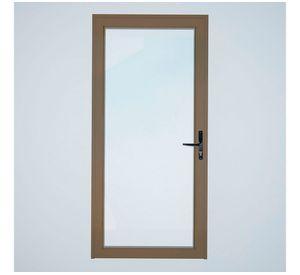 Puerta vidriada 70x200 cm termopanel izquierda titanio Mundo Glass