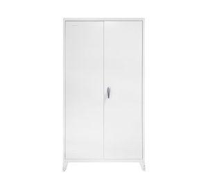 Armario 2 puertas 6 espacios gris claro Maletek