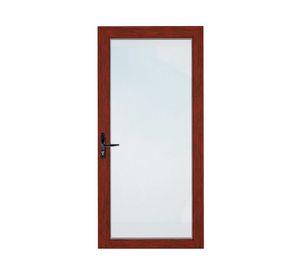 Puerta Interior vidriada 85x200 cm Aluminio termopanel derecha Madera Mundo Glass