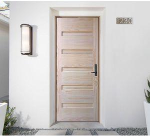 Puerta Pino Radiata Andaluz 85x210 cm 5 panales Moldupanel
