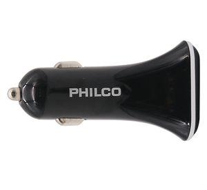 Cargador de auto USB 3 puertos + cable micro USB Philco