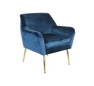 Poltrona George azul Idetex