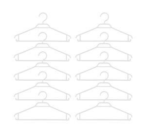 Colgador plástico blanco 10 unidades Magla