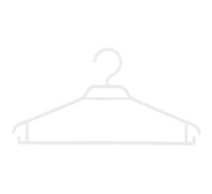 Colgador plástico blanco 10 unidades Magla