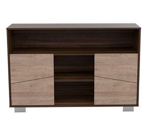 Arrimo 2 puertas Fraktal habano/miel TuHome