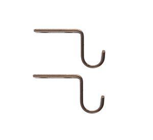 Soporte cortina simple para muro fierro 5/8'' 2un óxido