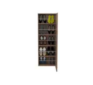 Zapatera con espejo 5 niveles Leto miel TuHome