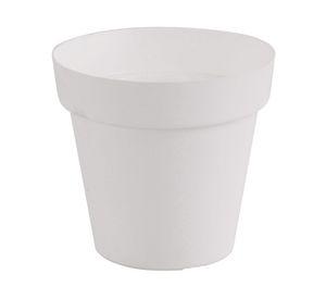 Macetero 16 cm Capri blanco