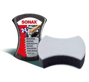 Esponja multiuso 2 en 1 gris/blanco Sonax