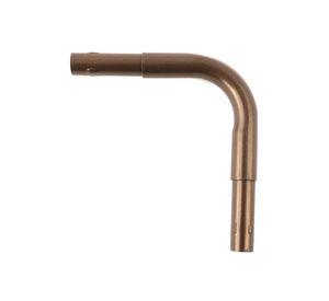 Codo barra cortina fierro 3/4'' 1un óxido